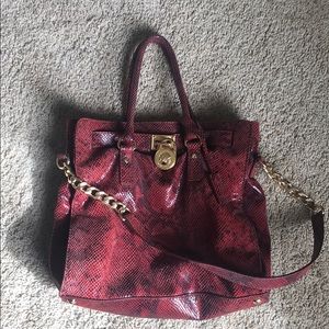 Snake skin michael kors purse